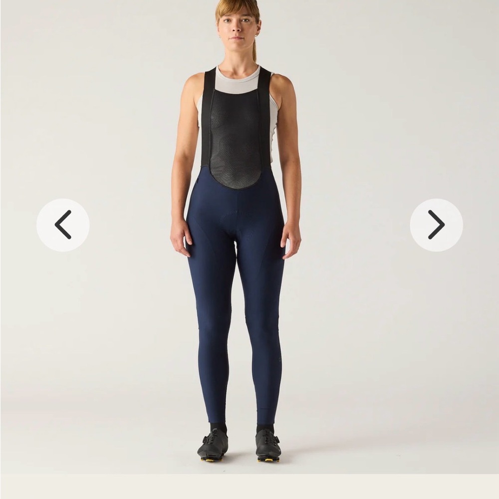 Women's Velocio Luxe Navy Cycling Bib Tights- Like new